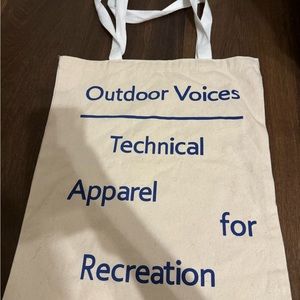 Outdoor Voices Canvas Classic Tote Bag(not sold online)